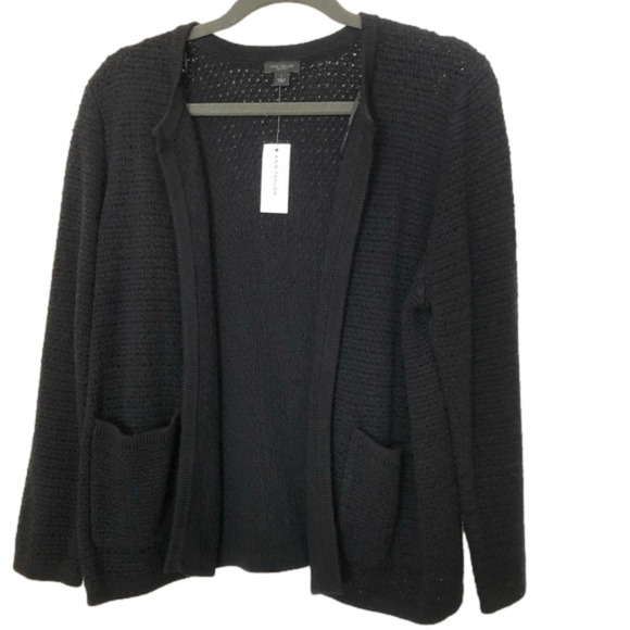 Ann Taylor Open Front Sweater with Pockets - Picture 1 of 6